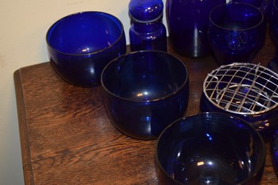 Lot 598 - Quantity of 20th Century Bristol Blue glass