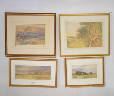 Lot 444 - Arthur James Stark (British, 1831-1902) - Set of three watercolours