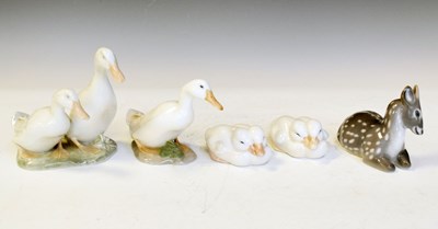 Lot 404 - Mixed group Royal Copenhagen animal figures