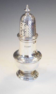 Lot 140 - George V silver sugar caster