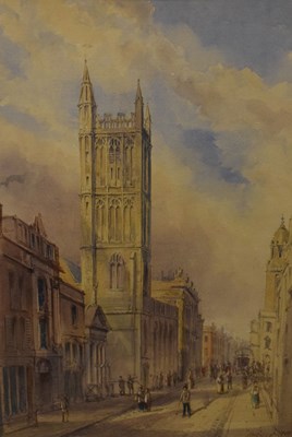 Lot 443 - Alfred Edward Parkman (1852-1930) - Watercolour - Corn Street, Bristol