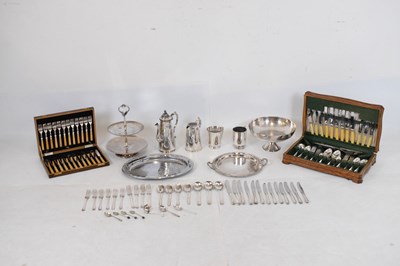 Lot 647 - Mixed quantity of silver plated items