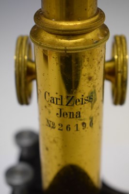 Lot 427 - Carl Zeiss Jena microscope No 26196