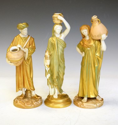 Lot 400 - Three James Hadley Royal Worcester figures