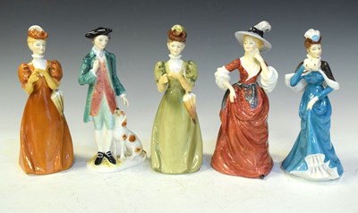 Lot 389 - Five Francesca Art china figures