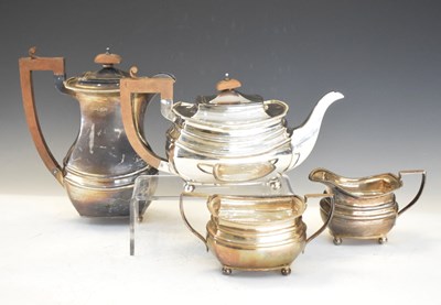 Lot 119 - George V four-piece silver tea set