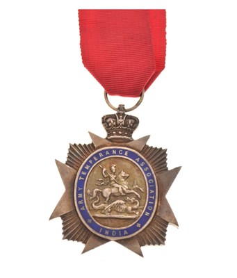 Lot 183 - Army Temperance Association India medal