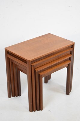 Lot 635 - Teak nest of four quartetto tables