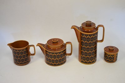 Lot 424 - Hornsea retro 'Heirloom’ pattern coffee set