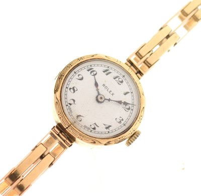 Lot 115 - Rolex - Lady's 9ct gold wristwatch