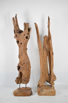 Lot 550 - Two driftwood sculptures