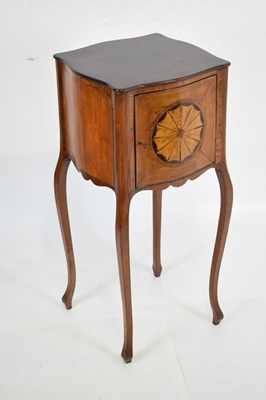 Lot 551 - 19th Century mahogany and satinwood night cupboard