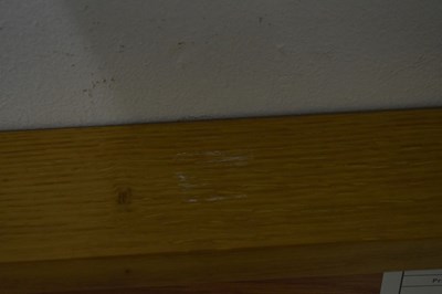 Lot 650 - JB Global light oak double bed frame