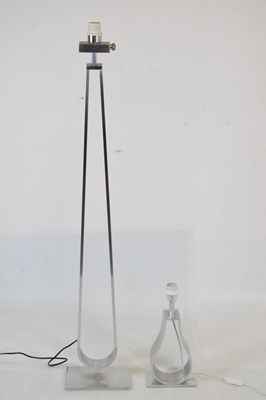 Lot 664 - Standard lamp and lantern, etc.