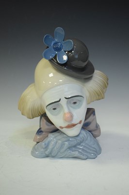 Lot 416 - Lladro Sad Clown porcelain figure