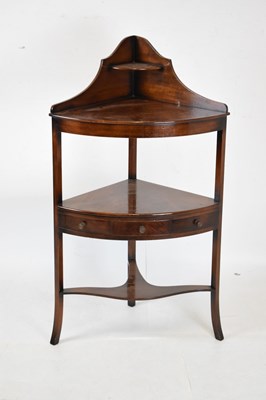 Lot 622 - Early 19th Century mahogany corner washstand