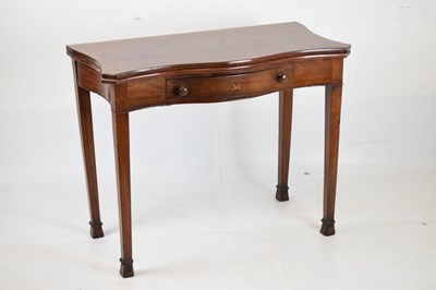 Lot 627 - 19th Century mahogany fold-over tea table