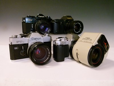 Lot 258 - Four Canon cameras