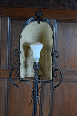 Lot 16 - Iron standard lamp