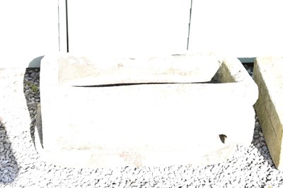 Lot 529 - Antique stone trough, and another in two sections