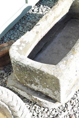 Lot 529 - Antique stone trough, and another in two sections