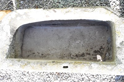 Lot 529 - Antique stone trough, and another in two sections