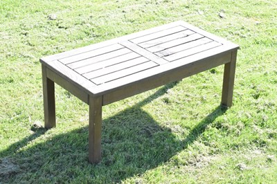 Lot 692 - Teak garden low table