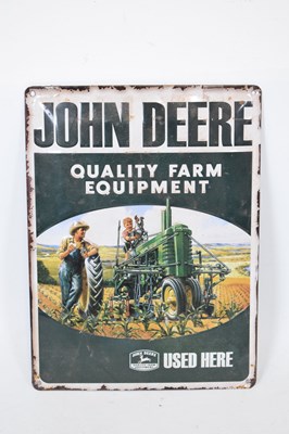 Lot 686 - Modern John Deere advertising sign