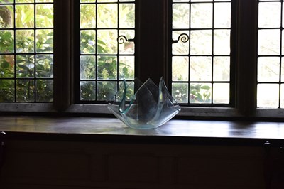 Lot 113 - Contemporary 'Fazaletto' style clear glass dish
