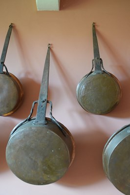 Lot 34 - Matched set of 19th Century Continental copper pans
