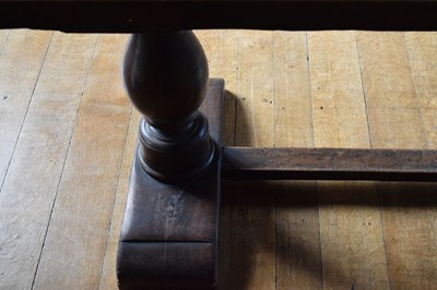 Lot 39 - 17th Century Continental walnut trestle table