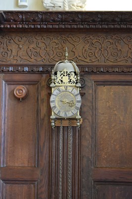 Lot 44 - Chew Valley interest: late 17th Century and later brass lantern clock, Thomas Veale 1689