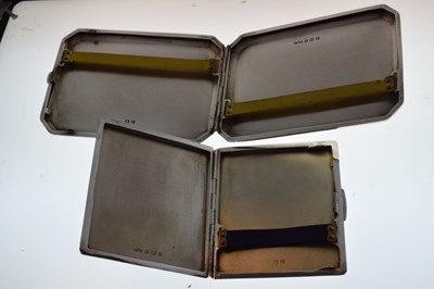Lot 139 - Two George V silver cigarette cases