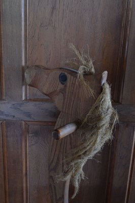 Lot 52 - Vintage carved oak hobby horse