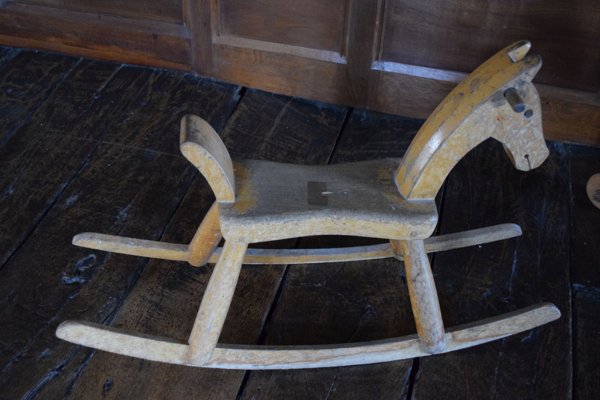 Lot 52 Vintage carved oak hobby horse