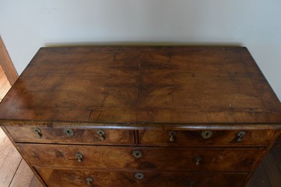 Lot 54 - Early 18th Century walnut chest of drawers