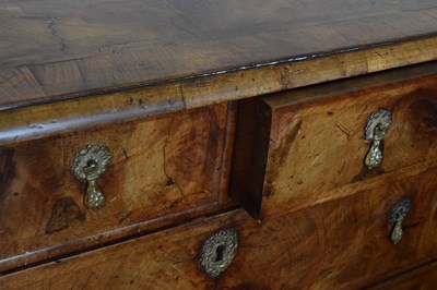 Lot 54 - Early 18th Century walnut chest of drawers