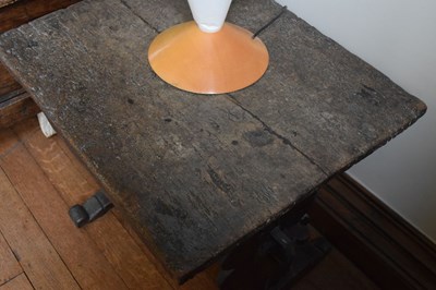 Lot 56 - Small 16th Century Continental walnut centre table