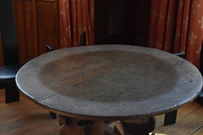 Lot 58 - 16th Century German oak centre table, Westfalia, 1550 – 1600