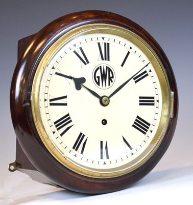 Lot 524 - Railway Interest: Single-fusee wall clock