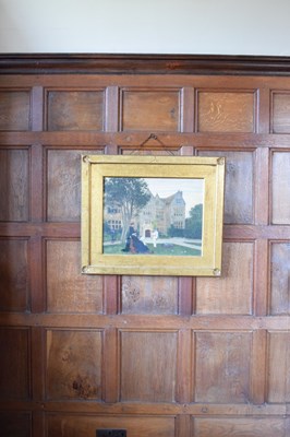 Lot 74 - Thomas Reynolds Lamont (1826-1898) – Oil on panel – Barrow Court, Barrow Gurney
