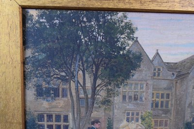 Lot 74 - Thomas Reynolds Lamont (1826-1898) – Oil on panel – Barrow Court, Barrow Gurney