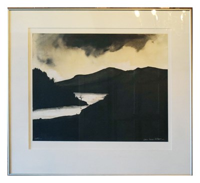 Lot 130 - John Knapp-Fisher (1931-2015) - Watercolour and Ink - Landscape, North Wales