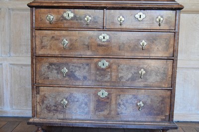 Lot 93 - Queen Anne walnut cabinet on chest, circa 1710