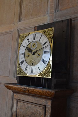 Lot 99 - John Norcot, London – Fine walnut and seaweed marquetry eight-day brass dial longcase clock