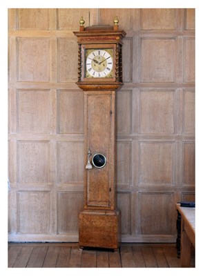 Lot 99 - John Norcot, London – Fine walnut and seaweed marquetry eight-day brass dial longcase clock