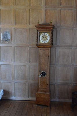 Lot 99 - John Norcot, London – Fine walnut and seaweed marquetry eight-day brass dial longcase clock