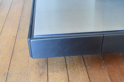 Lot 111 - Marco Fantoni for Tecno, Milano, Italy - T147 glass, metal and lacquer coffee table circa1970/1