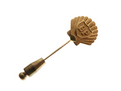Lot 41 - BP British Petroleum yellow metal stick pin badge