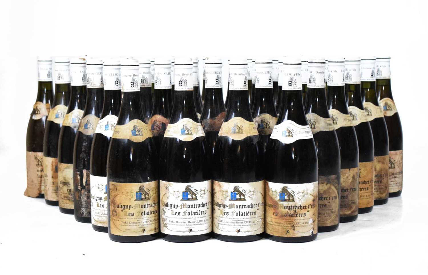 Lot 693 - Earl Domaine Henri Clerc & Fils Puligny-Montrachet 'Les Folatieres', 1990, Côte de Beaune, Burgundy